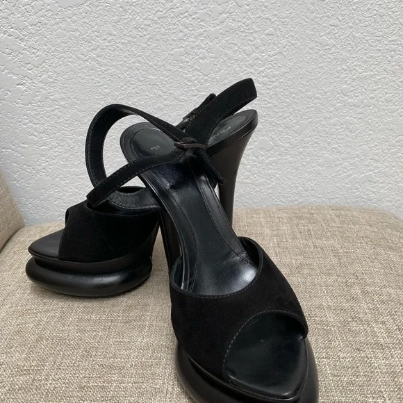 FENDI Stiletto Heels with platform black pumps